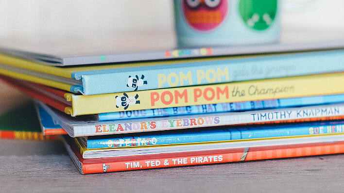 Bild mit Kinderbüchern